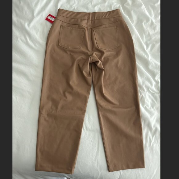 Spanx Leather-Like Straight Leg Pant - Toffee - NWT - Large - Picture 6 of 10